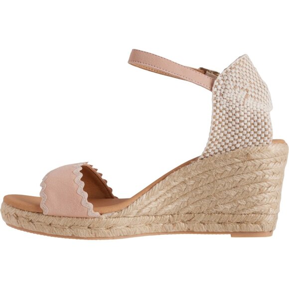NEW PASEART ESPADRILLES Made in Spain Wedge Open-Toe Sandals - Suede 362sn - Picture 4 of 5
